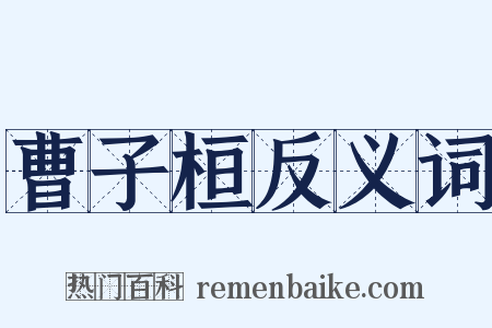 曹子桓反义词是什么意思的图片